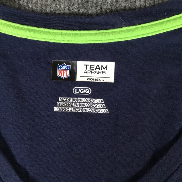 Seattle Seahawks women’s V neck long sleeve t-shirt size large - Picture 3 of 7